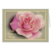 Happy Jubileum, My Love / Pink Rose (Voorkant Horizontaal)