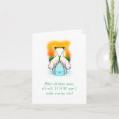 HAPPY JUBILEUM/"NOG STEEDS JE OGEN IK KIJK LIEVER KAART (Voorkant)