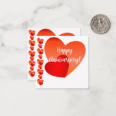 Happy Jubileum Note Kaart Notitiekaartje (Voorkant / Achterkant in situ)