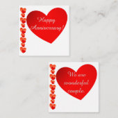 Happy Jubileum Note Kaart Notitiekaartje (Voorkant / Achterkant)