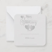 Happy Jubileum Notecard Notitiekaartje (Achterkant)