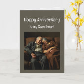 Happy Jubileum One I Love Funny Sweet Kaart (Gele Bloem)