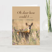 Happy Jubileum One Ik hou van Humor Deer Kaart (Voorkant)