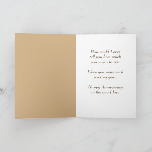 Happy Jubileum One Ik hou van Humor Deer Kaart (Binnen)