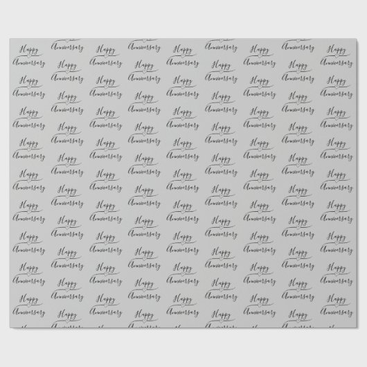 Happy Jubileum op Silver Wedding Jubileum Cadeaupapier (Vlak)