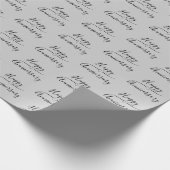 Happy Jubileum op Silver Wedding Jubileum Cadeaupapier (Hoek)