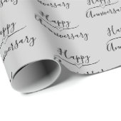 Happy Jubileum op Silver Wedding Jubileum Cadeaupapier (Rol Hoek)