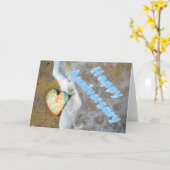 Happy Jubileum opal love hart Kaart (Gele Bloem)