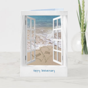 Happy Jubileum open strandraam Kaart