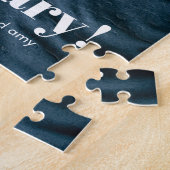 Happy Jubileum Ouders Bruiloft Keepsake Foto Legpuzzel (Zijkant)