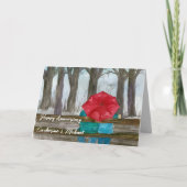 Happy Jubileum paar parkbank gepersonaliseerd Kaart (Voorkant)