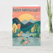 Happy Jubileum Paddleboarding SUP Paddleboard Kaart (Voorkant)