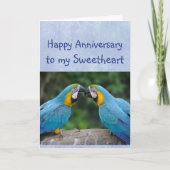 Happy Jubileum Parrot Lieverd Kaart (Voorkant)