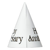 Happy Jubileum Party Pet Feesthoedjes (Achterkant)