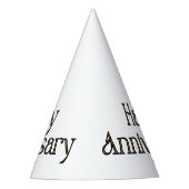 Happy Jubileum Party Pet Feesthoedjes (Voorkant)