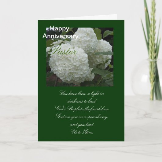 Happy Jubileum-pastor Feestdagen Kaart (Voorkant)