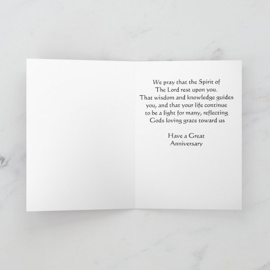 Happy Jubileum-pastor Kaart (Binnen)