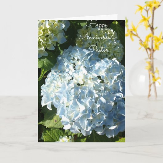 Happy Jubileum-pastor Kaart (Gele Bloem)