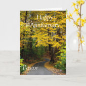 Happy Jubileum-pastor Kaart (Gele Bloem)