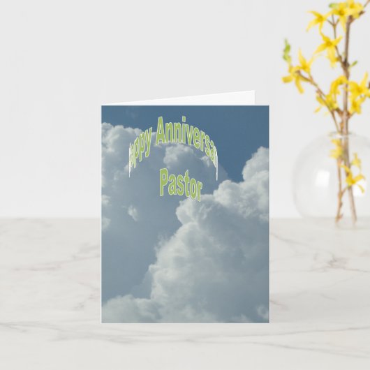 Happy Jubileum Pastot Kaart (Gele Bloem)