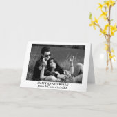 Happy Jubileum, persoonlijke fotokaart Kaart (Gele Bloem)