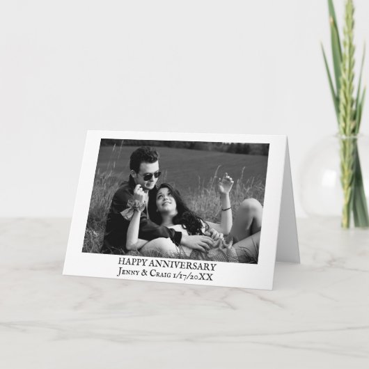 Happy Jubileum, persoonlijke fotokaart Kaart (Voorkant)