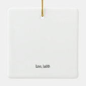 Happy Jubileum Photo Keepomwille Cft Keramisch Ornament (Achterkant)