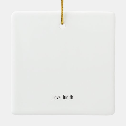 Happy Jubileum Photo Keepomwille Cft Keramisch Ornament (Achterkant)