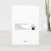 Happy Jubileum Rabbits Magic Top Hat Custom Kaart (Achterkant)