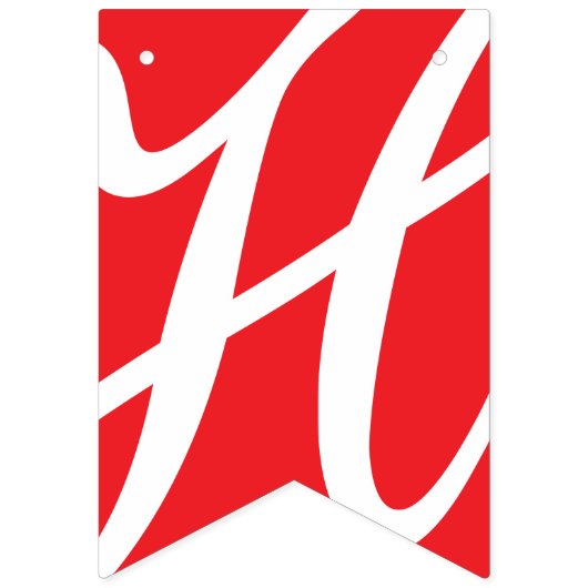 HAPPY JUBILEUM RED DECOR VLAGGETJES (Eerste vlag)