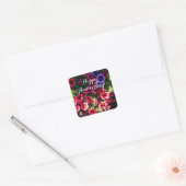 Happy Jubileum Red Petunias #1 Stickers (Envelop)