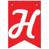 HAPPY JUBILEUM, ROOD + WIT VLAGGETJES (Eerste vlag)