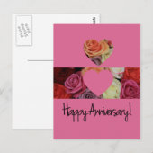 Happy Jubileum rozen Briefkaart (Voorkant / Achterkant)