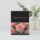 Happy Jubileum rozen Briefkaart (Staand voorkant)