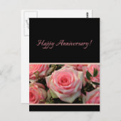 Happy Jubileum rozen Briefkaart (Voorkant / Achterkant)