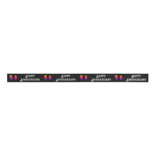 Happy Jubileum Satin Ribbon Grosgrain Lint
