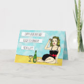 Happy Jubileum, Sexy Flirty Retro Lady in Bow Kaart (Voorkant)