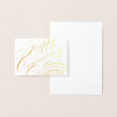 Happy Jubileum speciale gelegenheid bloeit Folie Kaarten (Display)