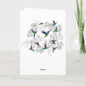Happy Jubileum - Spring Joy - Hummingvogels Kaart (Achterkant)