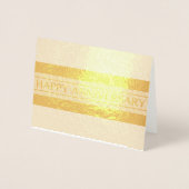 Happy Jubileum Stripe Folie Kaarten (Voorkant)