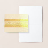 Happy Jubileum Stripe Folie Kaarten (Display)