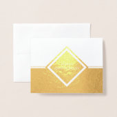 Happy Jubileum Stripes Folie Kaarten (Voorkant met envelop)