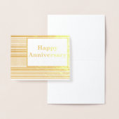 Happy Jubileum Stripes Folie Kaarten (Display)