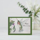 Happy Jubileum Stylish Sweet Hummingbird Briefkaart (Staand voorkant)