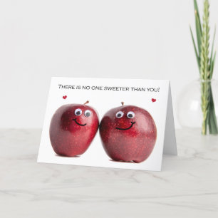 Happy Jubileum Sweet Apple Couple Humor Feestdagen Kaart