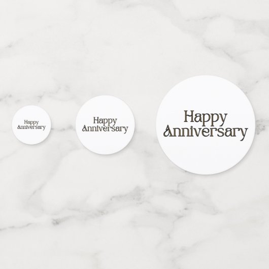 Happy Jubileum Table Confetti (Voorkanten)