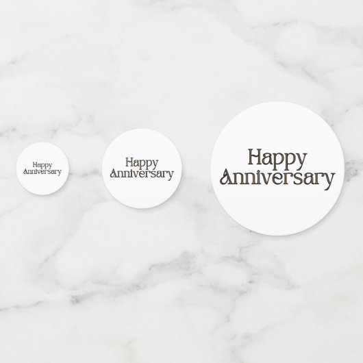 Happy Jubileum Table Confetti (Achterkanten)