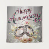 Happy Jubileum tapestry Wandkleed (Voorkant)