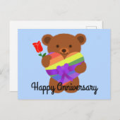 Happy Jubileum Teddy Bear #2 Briefkaart (Voorkant / Achterkant)