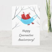 Happy Jubileum Tortelduifjes Maskerkaart Kaart (Voorkant)